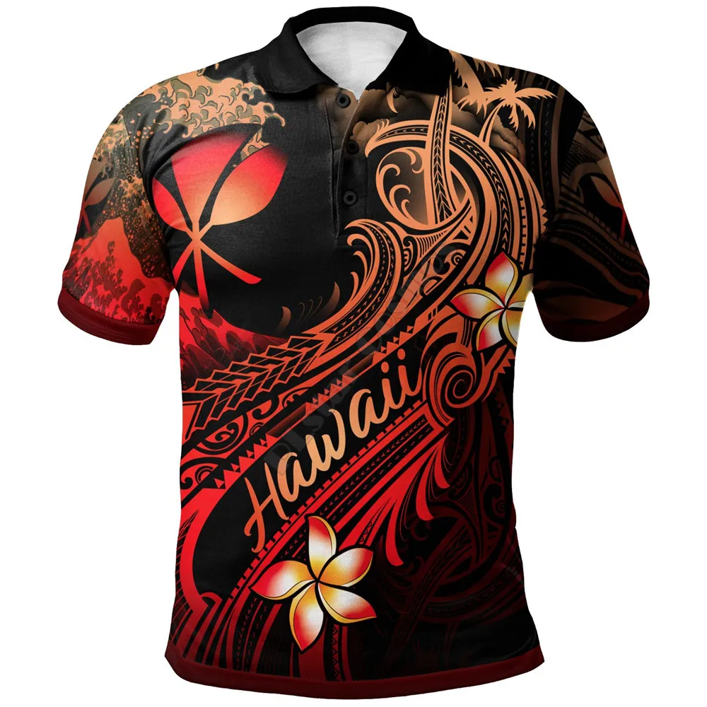 Hawaii Polynesian Polo Shirt Plumeria Flowers And Waves 3D Printed Polo Shirt Men For Women Short Sleeve Summer T-shirt
Hawaii Polynesian Polo Shirt Plumeria Flowers And Waves 3D Printed Polo Shirt Men For Women Short Sleeve Summer T-shirt