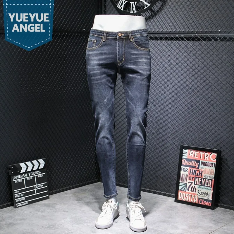 Vintage Blue Jeans Mens Slim Fit Pencil Pants Casual Stretch Classic Denim Pants 2021 Autumn Fashion Design Long Trousers Men
Vintage Blue Jeans Mens Slim Fit Pencil Pants Casual Stretch Classic Denim Pants 2021 Autumn Fashion Design Long Trousers Men