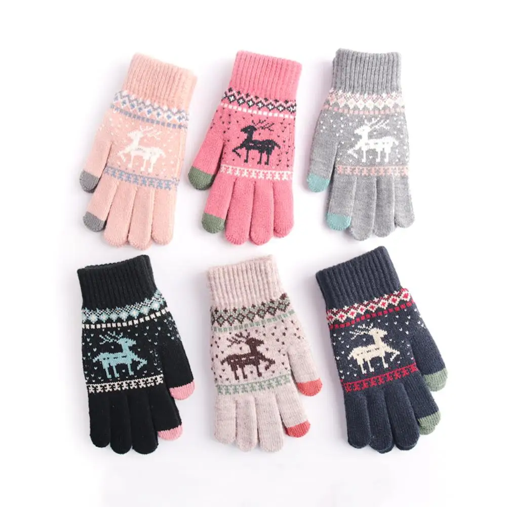 Men Women Christmas Deer Knitted Gloves Warm Full Finger Touch Screen Mittens Winter Snowflake Knitted Gloves Gift
Men Women Christmas Deer Knitted Gloves Warm Full Finger Touch Screen Mittens Winter Snowflake Knitted Gloves Gift