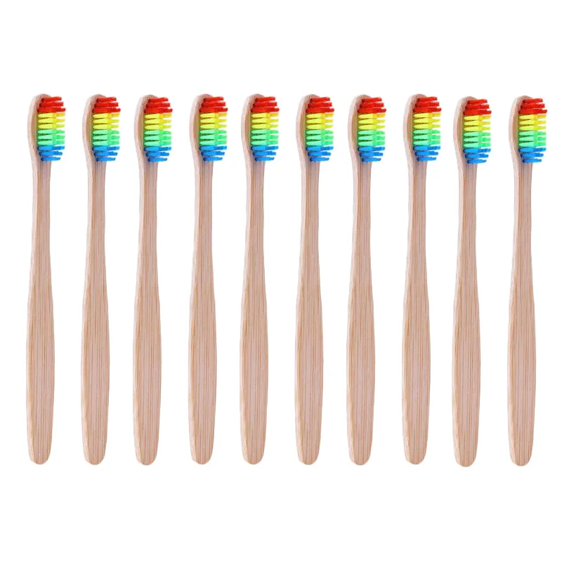 20PCS Environmentally Wood ToothBrush Bamboo Fibre Wooden Handle Tooth Brush Whitening, 10PCS Rainbow & 10PCS Yellow 
20PCS Environmentally Wood ToothBrush Bamboo Fibre Wooden Handle Tooth Brush Whitening, 10PCS Rainbow & 10PCS Yellow