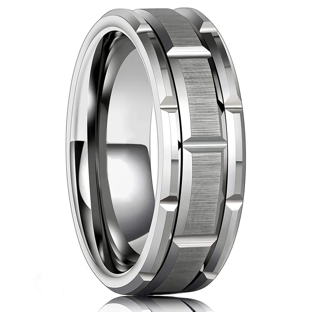 Modern Men 8MM Stainless Steel Ring Silver Color Brushed Double Groove Pattern Men's Wedding Ring Party Jewelry For Women Gift
Modern Men 8MM Stainless Steel Ring Silver Color Brushed Double Groove Pattern Men's Wedding Ring Party Jewelry For Women Gift