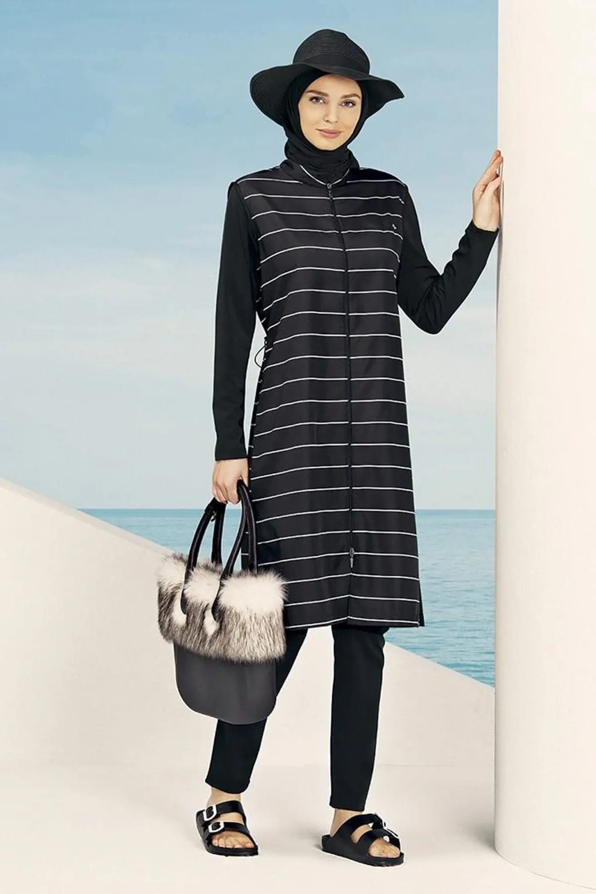 Women Muslim Swimsuit Burkinis Modest Clothing Islamic Long Sleeves Muslimah Hijab Full Cover Sport Swimwears
Women Muslim Swimsuit Burkinis Modest Clothing Islamic Long Sleeves Muslimah Hijab Full Cover Sport Swimwears