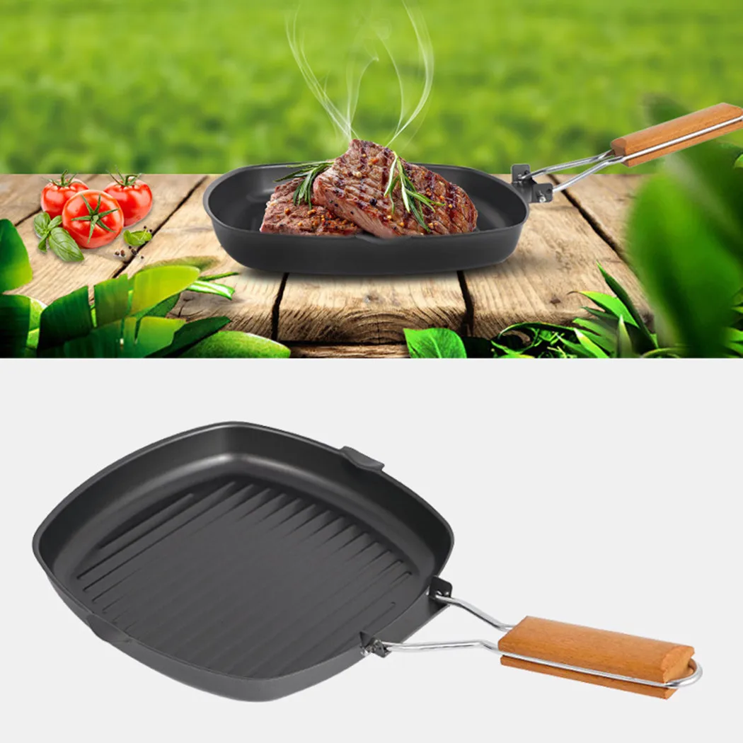 1pc Outdoor Frying Pan 22x20x21cm Foldable Non-Stick Portable Grill Pan For Steak Meat Fish Outdoor Camping Cooking Supplies
1pc Outdoor Frying Pan 22x20x21cm Foldable Non-Stick Portable Grill Pan For Steak Meat Fish Outdoor Camping Cooking Supplies