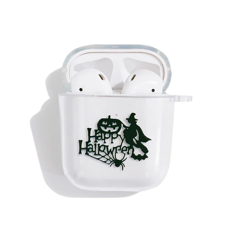 Halloween letter witch wireless bluetooth headset protective cover tpu transparent soft shell for airpods2
Halloween letter witch wireless bluetooth headset protective cover tpu transparent soft shell for airpods2