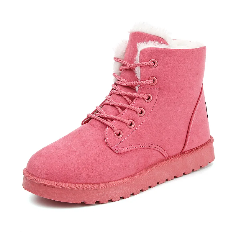 Ladies Snow Boots Thick Fleece Warm Anti-skid Winter Martin Short Ankle Boots Warm Cotton Shoes Lace-up Women's Boots
Ladies Snow Boots Thick Fleece Warm Anti-skid Winter Martin Short Ankle Boots Warm Cotton Shoes Lace-up Women's Boots