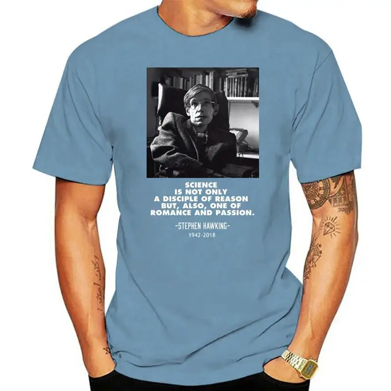 100% Cotton Man Stephen Hawking T Shirt Great Design Cotton For Male T-Shirt 
100% Cotton Man Stephen Hawking T Shirt Great Design Cotton For Male T-Shirt
