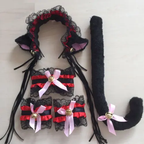 Hot Sale Fashion Women Cute Cat Maid Cosplay Costume Lace Plush Lace Ears Headbands Tail Halloween Headwear
Hot Sale Fashion Women Cute Cat Maid Cosplay Costume Lace Plush Lace Ears Headbands Tail Halloween Headwear