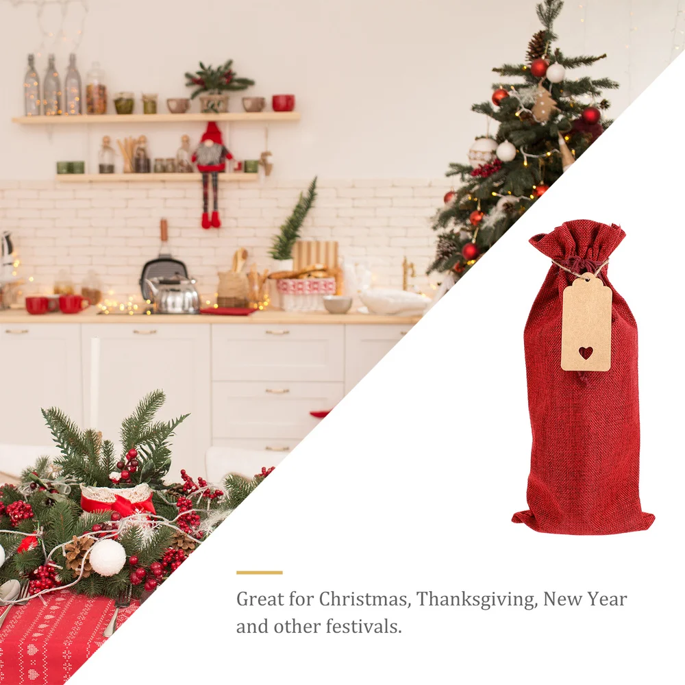 1Set Bottle Packing Bag Decorative Reusable Bag Drawstring Bag 
1Set Bottle Packing Bag Decorative Reusable Bag Drawstring Bag