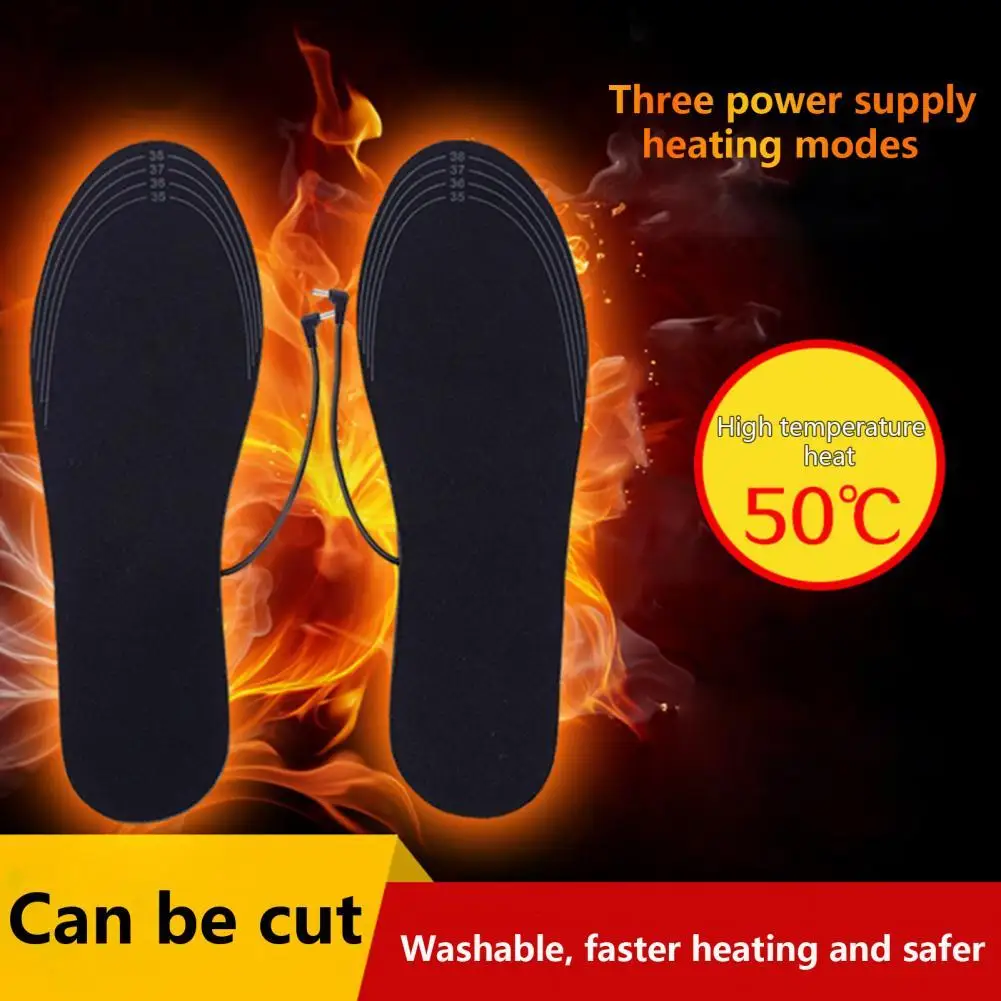 Heated Shoe Insoles Feet Warm Sock Pad Mat USB Electrically Heating Insoles Washable Warm Thermal Insoles Men/Women
Heated Shoe Insoles Feet Warm Sock Pad Mat USB Electrically Heating Insoles Washable Warm Thermal Insoles Men/Women