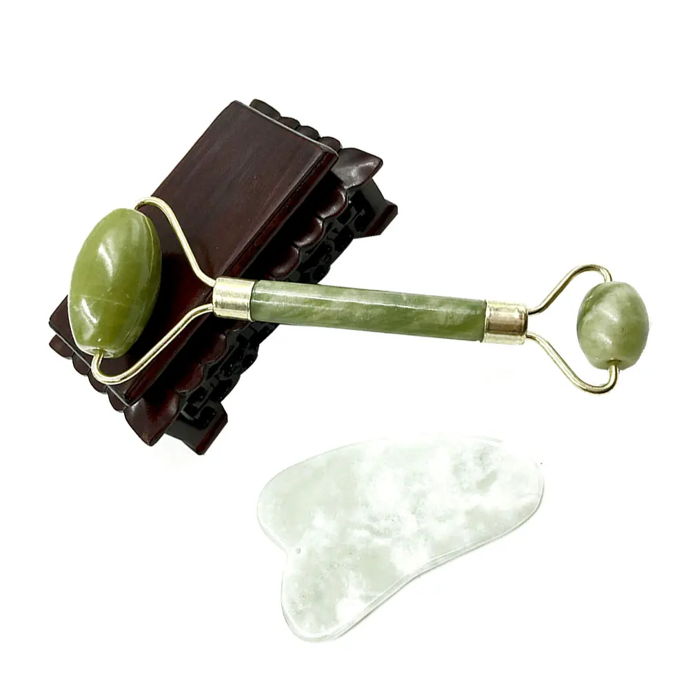 Jade Roller Massager Face Anti Aging Gua Sha Scraping Massage Tool Set Therapy Jade Facial Roller Anti Wrinkle Skin Rejuvenate
Jade Roller Massager Face Anti Aging Gua Sha Scraping Massage Tool Set Therapy Jade Facial Roller Anti Wrinkle Skin Rejuvenate