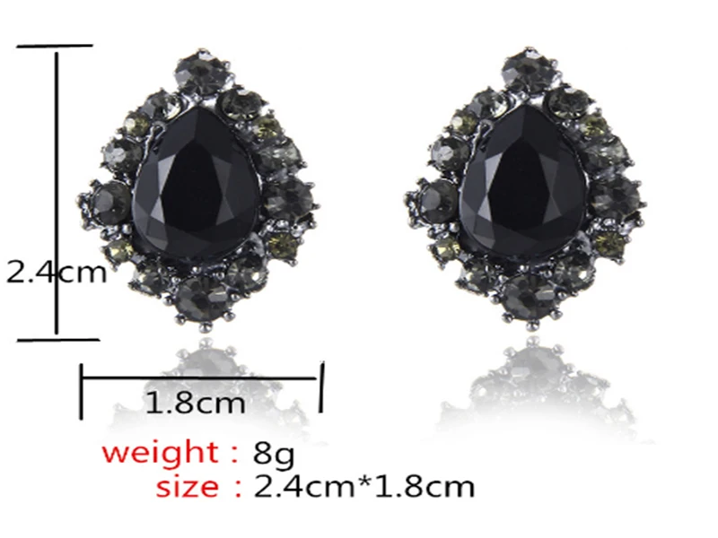 New Earrings Jewelry Arrival Vintage Black Rhinestone Earrings For Women Fashion Jewelry Water Design Crystal Earrings Hot Sale
New Earrings Jewelry Arrival Vintage Black Rhinestone Earrings For Women Fashion Jewelry Water Design Crystal Earrings Hot Sale