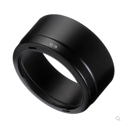 ES78 lens hood ES-78 for Canon EF 50mm f/1.2L USM snap-on bracket Can be installed in reverse
ES78 lens hood ES-78 for Canon EF 50mm f/1.2L USM snap-on bracket Can be installed in reverse