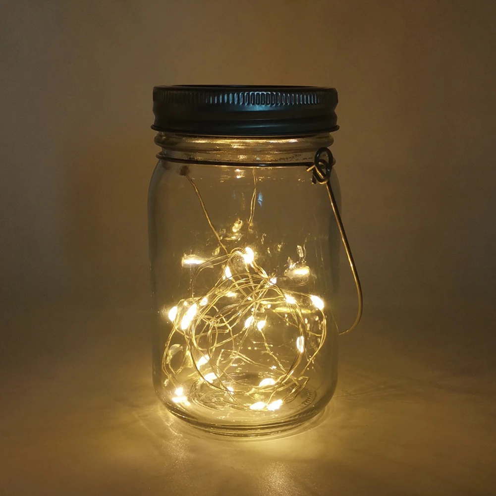Yard Handheld Solar Mason Jar Light Home Decor 4M Wide Mouth With Lids Rechargeable Outdoor Waterproof Garden Lawn Patio 40LEDs
Yard Handheld Solar Mason Jar Light Home Decor 4M Wide Mouth With Lids Rechargeable Outdoor Waterproof Garden Lawn Patio 40LEDs