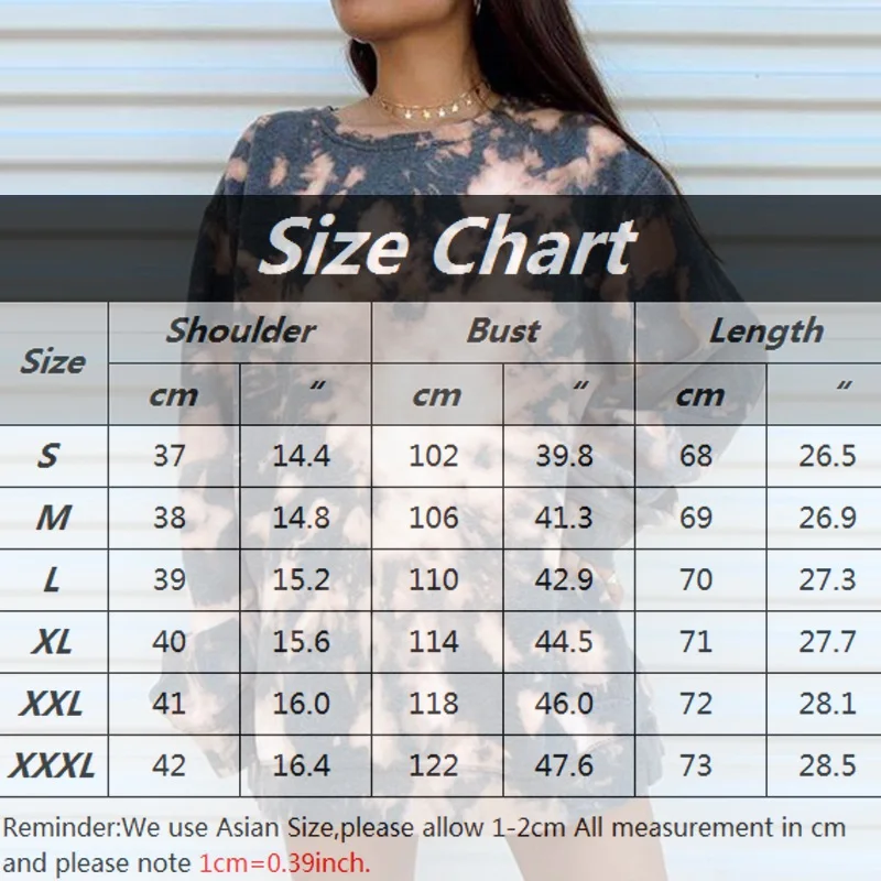 Tie-dye Printed Women Sweatshirt Fashion O-Neck Autumn Winter Loose Pullover Tops Hoodies Streetwear Long Sleeve Plus Size
Tie-dye Printed Women Sweatshirt Fashion O-Neck Autumn Winter Loose Pullover Tops Hoodies Streetwear Long Sleeve Plus Size