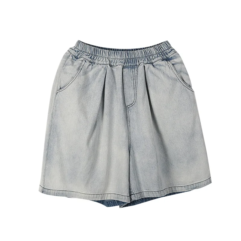 Fashion Fresh Short Jeans Pants for Women Summer Loose Solid Elastic Waist Denim Shorts Elegant All-match Female Bottoms 2021
Fashion Fresh Short Jeans Pants for Women Summer Loose Solid Elastic Waist Denim Shorts Elegant All-match Female Bottoms 2021