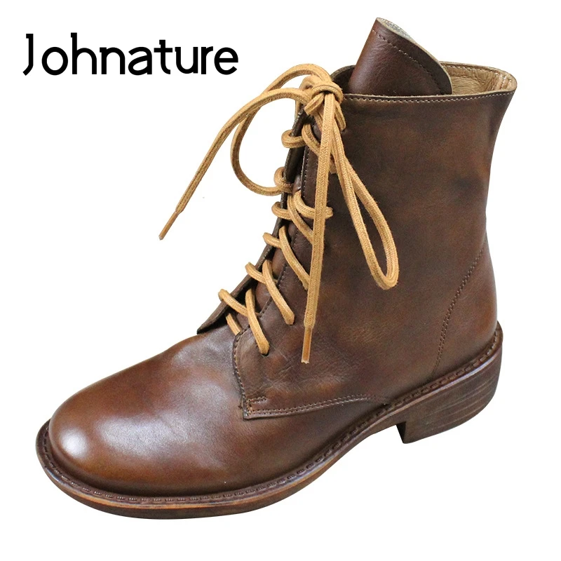 Женские ботильоны на платформе Johnature, ботильоны из натуральной кожи на шнуровке, с круглым носком, на квадратном каблуке, ручной работы, Осен...
Женские ботильоны на платформе Johnature, ботильоны из натуральной кожи на шнуровке, с круглым носком, на квадратном каблуке, ручной работы, Осен...