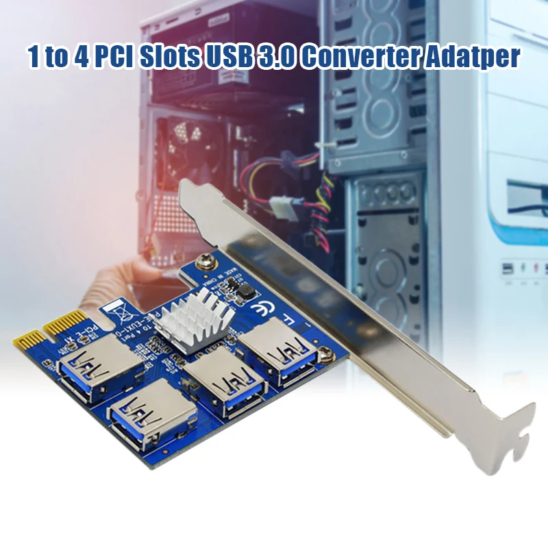 Новая Расширительная плата PCI с 1 на 4 слотами PCI USB 3,0, преобразователь Adatper PCIE, переходные карты для устройства для майнинга биткоинов ND998
Новая Расширительная плата PCI с 1 на 4 слотами PCI USB 3,0, преобразователь Adatper PCIE, переходные карты для устройства для майнинга биткоинов ND998
