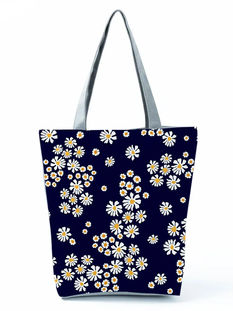 Fashion Floral Printed Handbag High Capacity Dark Blue Shopping Bag Ladies Casual Eco Reusable Beach Shoulder Bag Custom Pattern
Fashion Floral Printed Handbag High Capacity Dark Blue Shopping Bag Ladies Casual Eco Reusable Beach Shoulder Bag Custom Pattern