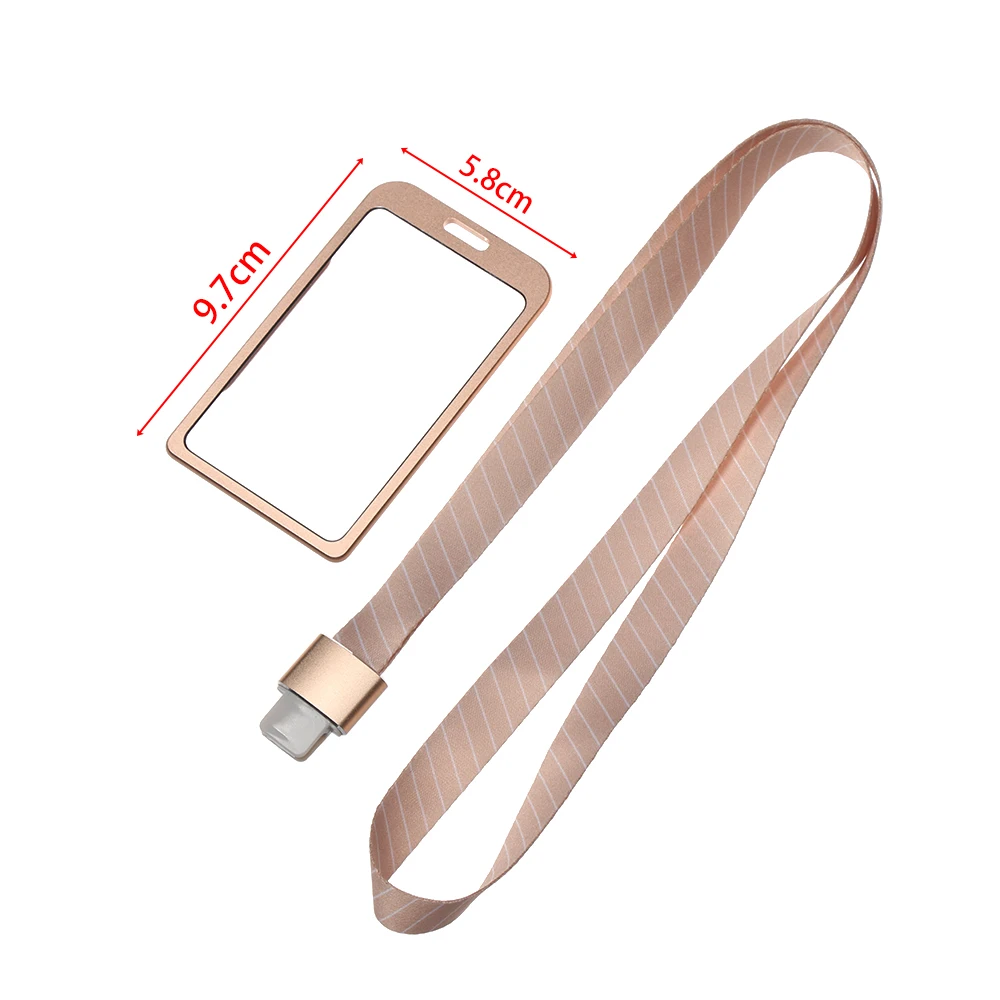 Aluminum Alloy ID Name Card Badge Holder Work Card Bus Card Holder ID Business Case School Office Supplies With Lanyard 8 colors
Aluminum Alloy ID Name Card Badge Holder Work Card Bus Card Holder ID Business Case School Office Supplies With Lanyard 8 colors