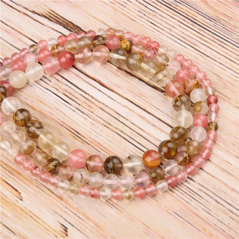 Wholesale Color watermelon 4/6/8/10/12mm Natural Loose Beads Round Jewelry Bracelet Necklace DIY Production
Wholesale Color watermelon 4/6/8/10/12mm Natural Loose Beads Round Jewelry Bracelet Necklace DIY Production