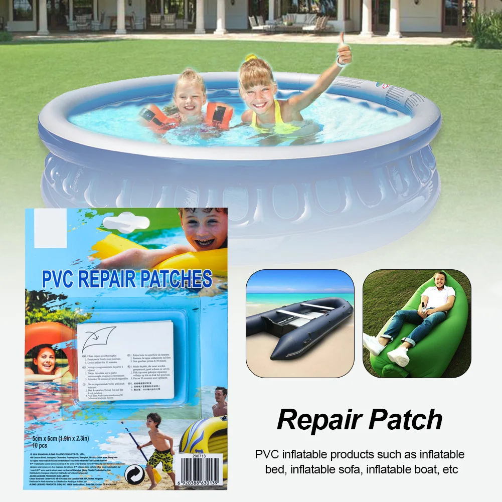10pcs Swimming Float Repair Patch PVC Pool Inflatable Toy Repair Tape Clear Swimming Ring Air Dinghies Adhesives Accessories
10pcs Swimming Float Repair Patch PVC Pool Inflatable Toy Repair Tape Clear Swimming Ring Air Dinghies Adhesives Accessories