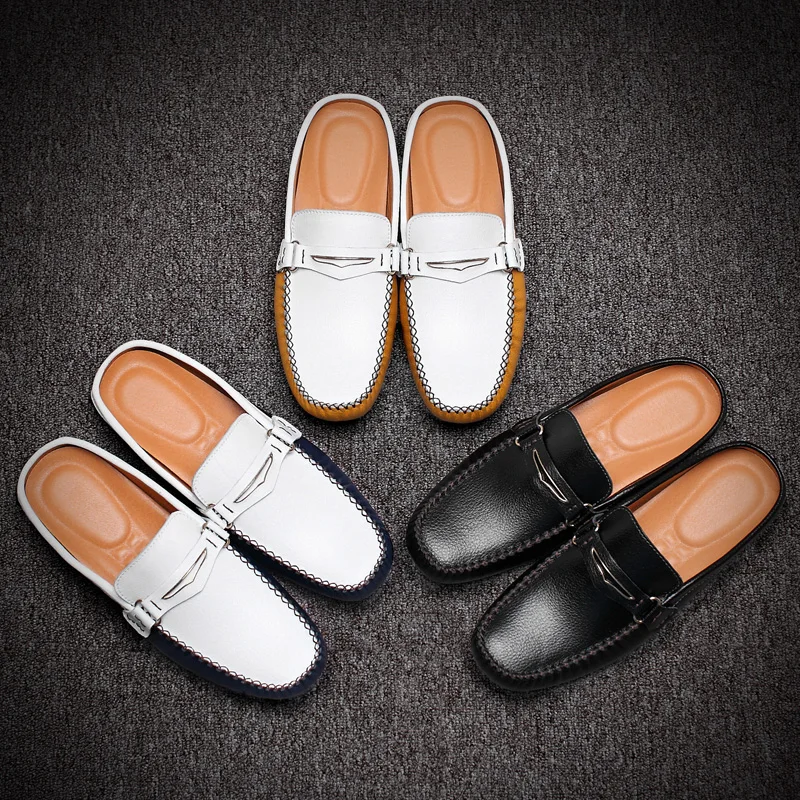 2021 men's half slippers trend breathable Baotou men's shoes casual sandals and slippers outdoor beach shoes.
2021 men's half slippers trend breathable Baotou men's shoes casual sandals and slippers outdoor beach shoes.