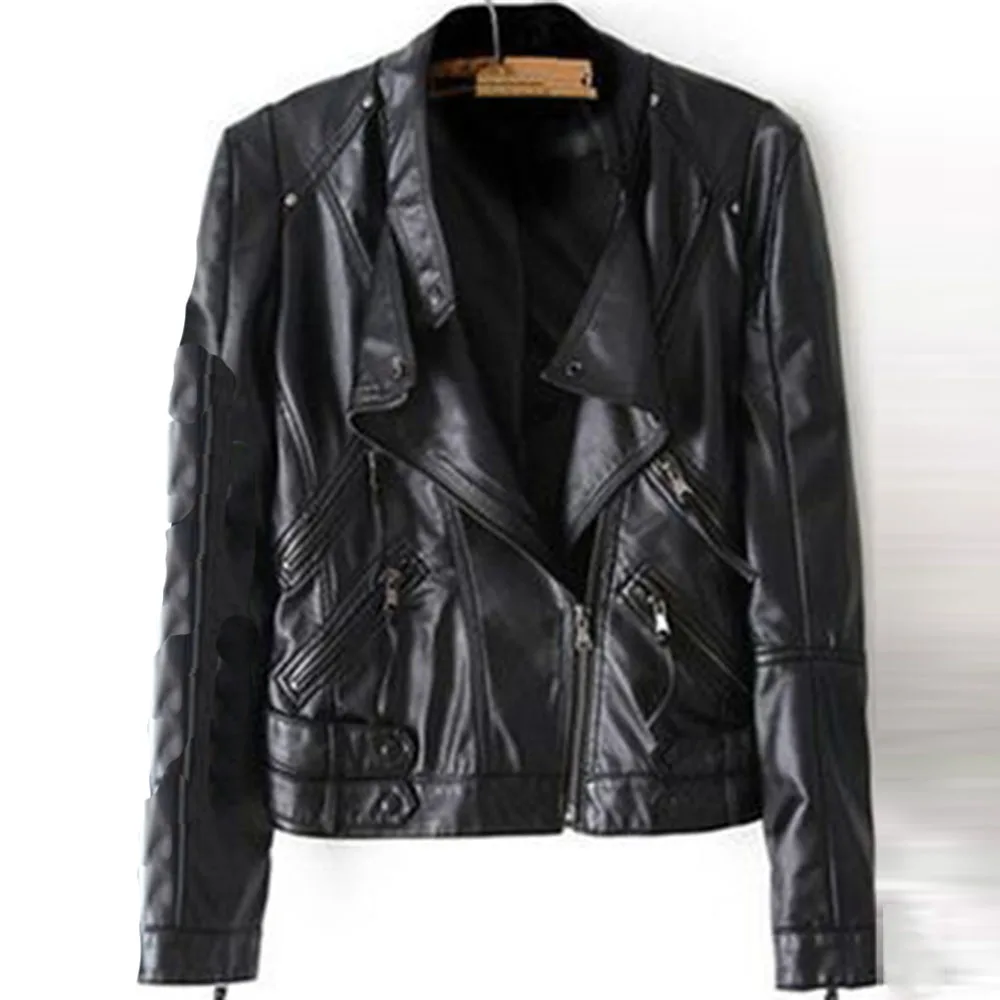 Женская новая кожаная одежда Повседневная модная локомотивная стильная куртка на молнии с несколькими карманами из высококачественной ис... 
Женская новая кожаная одежда Повседневная модная локомотивная стильная куртка на молнии с несколькими карманами из высококачественной ис...