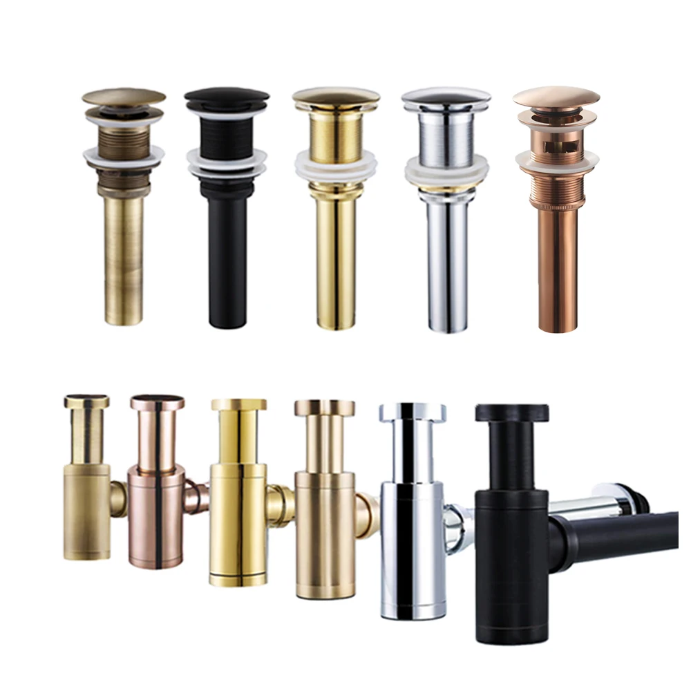 Bathroom Basin Bottle Trap Drain With Sink Pop Up Siphon Euro Mordern Fixture Golden Black P-Trap Hose For Home Renovation
Bathroom Basin Bottle Trap Drain With Sink Pop Up Siphon Euro Mordern Fixture Golden Black P-Trap Hose For Home Renovation