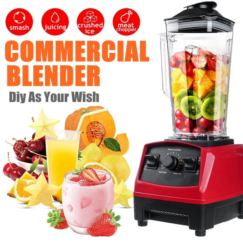 ANYUFA BPA Free 3200W Heavy Duty Commercial Grade Blender Mixer Juicer High Power Food Processor Ice Smoothie Bar Fruit Blender
ANYUFA BPA Free 3200W Heavy Duty Commercial Grade Blender Mixer Juicer High Power Food Processor Ice Smoothie Bar Fruit Blender