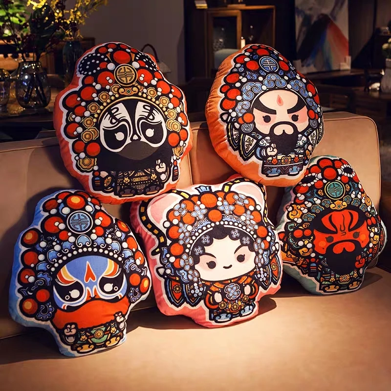 Novel and Funny Toy Beijing Opera Face Creative Pillow Chinese Style Office Cushion Decoration Gift for Boy Friend
Novel and Funny Toy Beijing Opera Face Creative Pillow Chinese Style Office Cushion Decoration Gift for Boy Friend