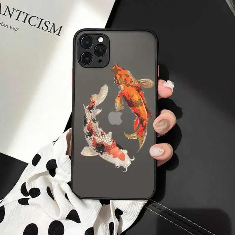 Koi lucky fish animal luxury Phone Cases funda matte transparent For iphone 7 8 11 12 plus mini x xs xr pro max cover
Koi lucky fish animal luxury Phone Cases funda matte transparent For iphone 7 8 11 12 plus mini x xs xr pro max cover