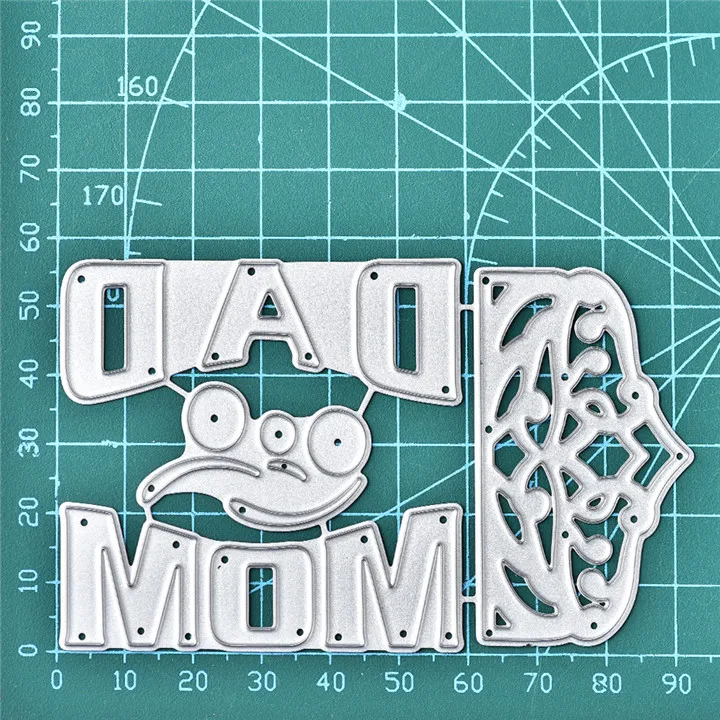YaMinSanNiO Dad Mom Letter Metal Cutting Dies Lace Crown Scrapbooking For Making Cards Decorative Embossing DIY Crafts Stencils
YaMinSanNiO Dad Mom Letter Metal Cutting Dies Lace Crown Scrapbooking For Making Cards Decorative Embossing DIY Crafts Stencils