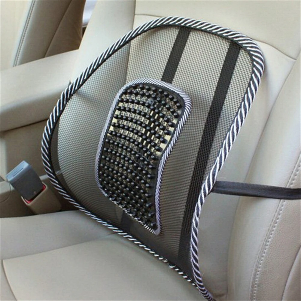 Мягкая подушка для автомобильного кресла массажная сетка поддержка поясницы и -
