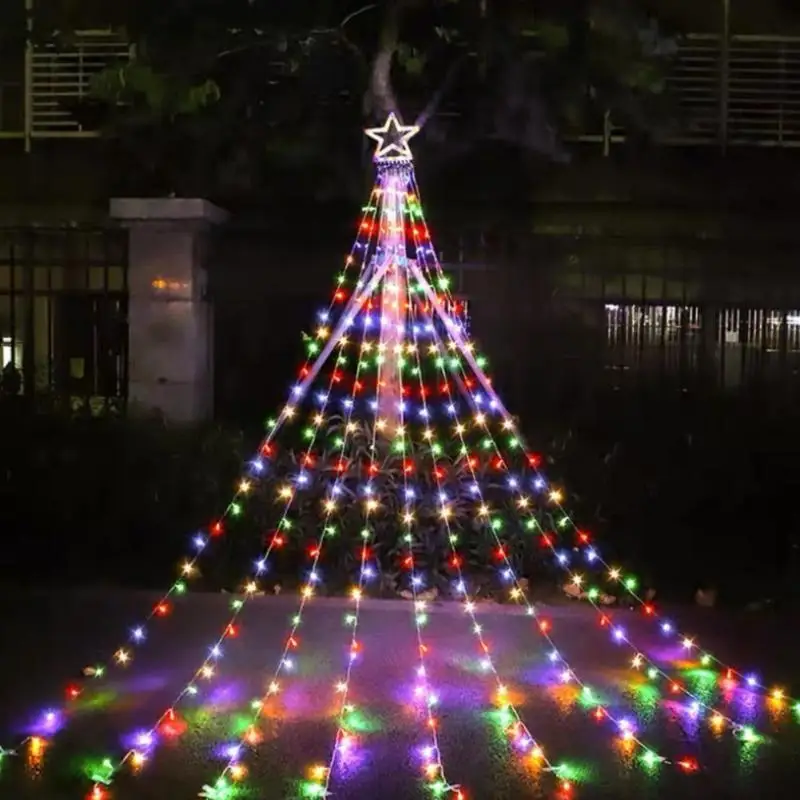 Christmas Lights Star Waterfall Light LED String Fairy Light 8 Modes Christmas Tree Hanging Light Wedding Party Holiday Supplies
Christmas Lights Star Waterfall Light LED String Fairy Light 8 Modes Christmas Tree Hanging Light Wedding Party Holiday Supplies
