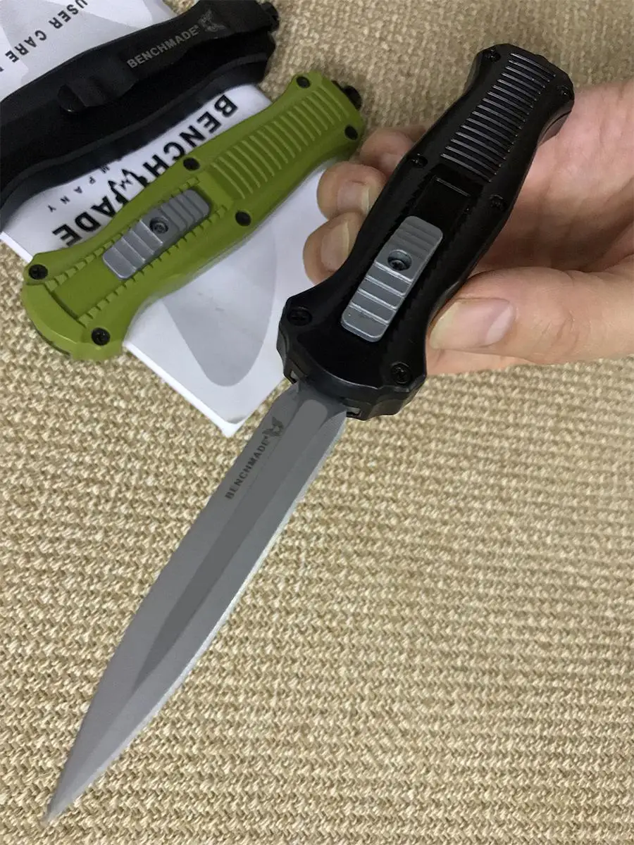 Wholesale Latest 3300 Trumpt 3 "aluminum Handle Black / Green Camping Automatic Knife Tactical Cutting Tool
Wholesale Latest 3300 Trumpt 3 "aluminum Handle Black / Green Camping Automatic Knife Tactical Cutting Tool