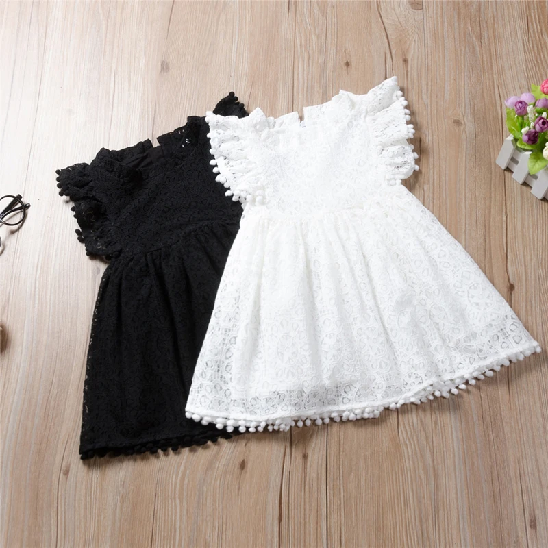 Children Dresses Kids Girls Sleeveless Lace tassel Cotton Dress Baby Summer Solid color round neck princess clothing
Children Dresses Kids Girls Sleeveless Lace tassel Cotton Dress Baby Summer Solid color round neck princess clothing