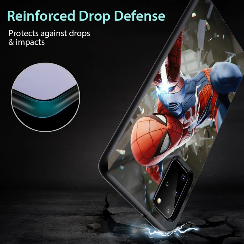Marvel Spider-Man for Samsung S6 S7 S8 S9 S10 S10E S21 Edge Plus Ultra 5G TPU Black Phone Case 
Marvel Spider-Man for Samsung S6 S7 S8 S9 S10 S10E S21 Edge Plus Ultra 5G TPU Black Phone Case