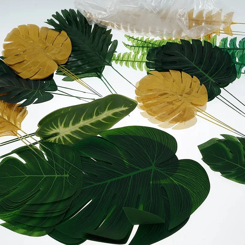 60Pcs Artificial Tropical Palm Leaves Hawaiian Luau Party Summer Jungle Theme Party Decoration Wedding Home Table Decor
60Pcs Artificial Tropical Palm Leaves Hawaiian Luau Party Summer Jungle Theme Party Decoration Wedding Home Table Decor