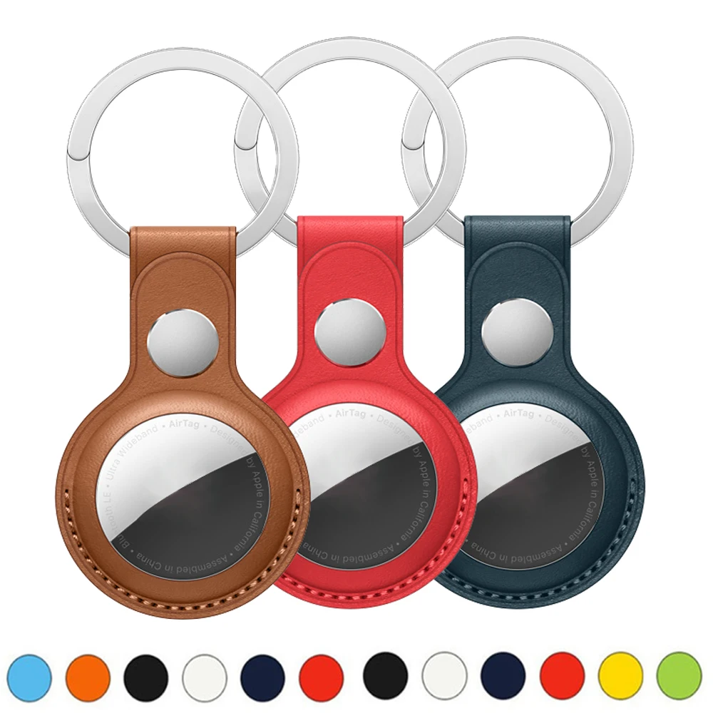 Leather Key Ring for Apple Airtags Case Protective Cover Bumper Shell Tracker Accessories Anti-scratch Air tag Keychain case
Leather Key Ring for Apple Airtags Case Protective Cover Bumper Shell Tracker Accessories Anti-scratch Air tag Keychain case