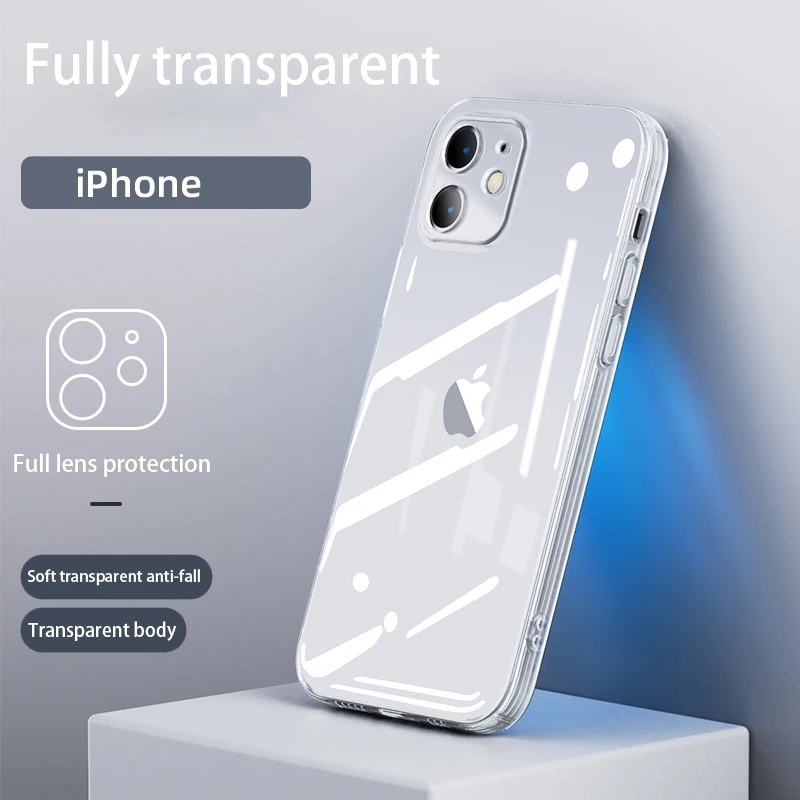 Luxury Transparent Phone Case For iPhone 13 11 12 Pro Max X XR XS 7 8 Plus SE 2020 Camera Lens Protection Clear Soft Thin Cover
Luxury Transparent Phone Case For iPhone 13 11 12 Pro Max X XR XS 7 8 Plus SE 2020 Camera Lens Protection Clear Soft Thin Cover