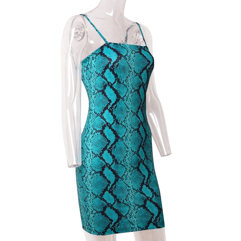 Spaghetti Strap Snake Printed Ladies Mini Dress Zipper Backless Strapless Summer Women Bodycon Dress 
Spaghetti Strap Snake Printed Ladies Mini Dress Zipper Backless Strapless Summer Women Bodycon Dress