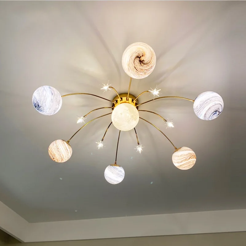LED planet chandelier Led Glass Nordic chandelier Creative Chandelier kitchen Living Room Iron chandelier hallway G9
LED planet chandelier Led Glass Nordic chandelier Creative Chandelier kitchen Living Room Iron chandelier hallway G9