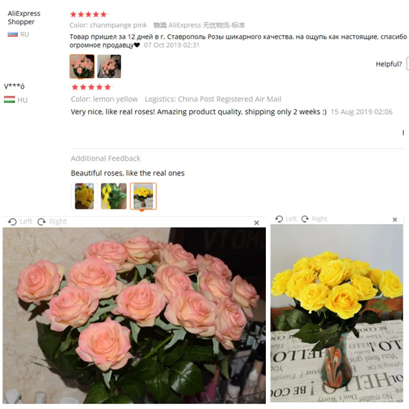 15 pcs/lot Silk real touch rose artificial gorgeous flower wedding fake flowers for home party decor Valentine's gift
15 pcs/lot Silk real touch rose artificial gorgeous flower wedding fake flowers for home party decor Valentine's gift