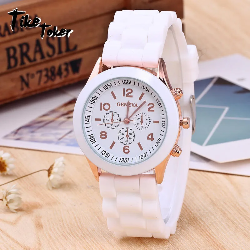 TIke Toker,Doreen Box Silicone Quartz Wrist Watches Three Eye Ring Multicolor Dial Plate Battery Included Women's men Watchs
TIke Toker,Doreen Box Silicone Quartz Wrist Watches Three Eye Ring Multicolor Dial Plate Battery Included Women's men Watchs