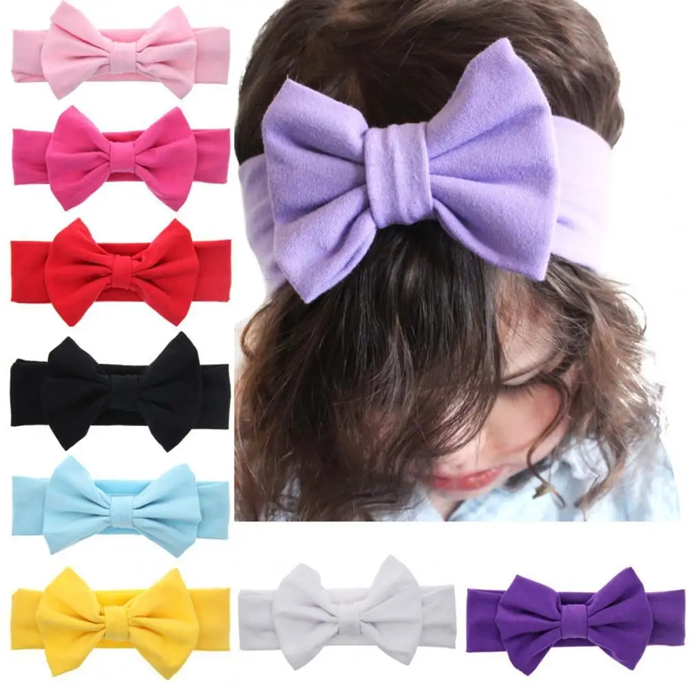 Lovely Headband Solid Color Bow-knot Headdress Girls Headband Cute Elastic Hair Band Kids Hair Accessories
Lovely Headband Solid Color Bow-knot Headdress Girls Headband Cute Elastic Hair Band Kids Hair Accessories