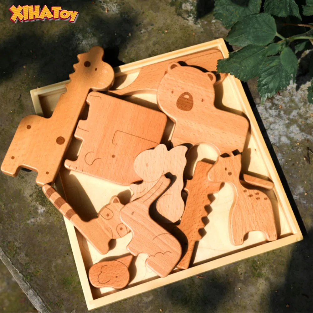 XIHATOY Animal Wooden Block Puzzle Play Box Northern Europe Giraffe Elephant Toys Cute Forest Balance Set Kids Christmas Gift
XIHATOY Animal Wooden Block Puzzle Play Box Northern Europe Giraffe Elephant Toys Cute Forest Balance Set Kids Christmas Gift