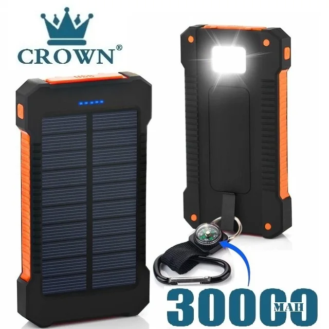 For Xiaomi Smartphone with LED Light Solar Power Bank Waterproof 30000mAh Charger 2 USB Ports External Charger Powerbank 
For Xiaomi Smartphone with LED Light Solar Power Bank Waterproof 30000mAh Charger 2 USB Ports External Charger Powerbank