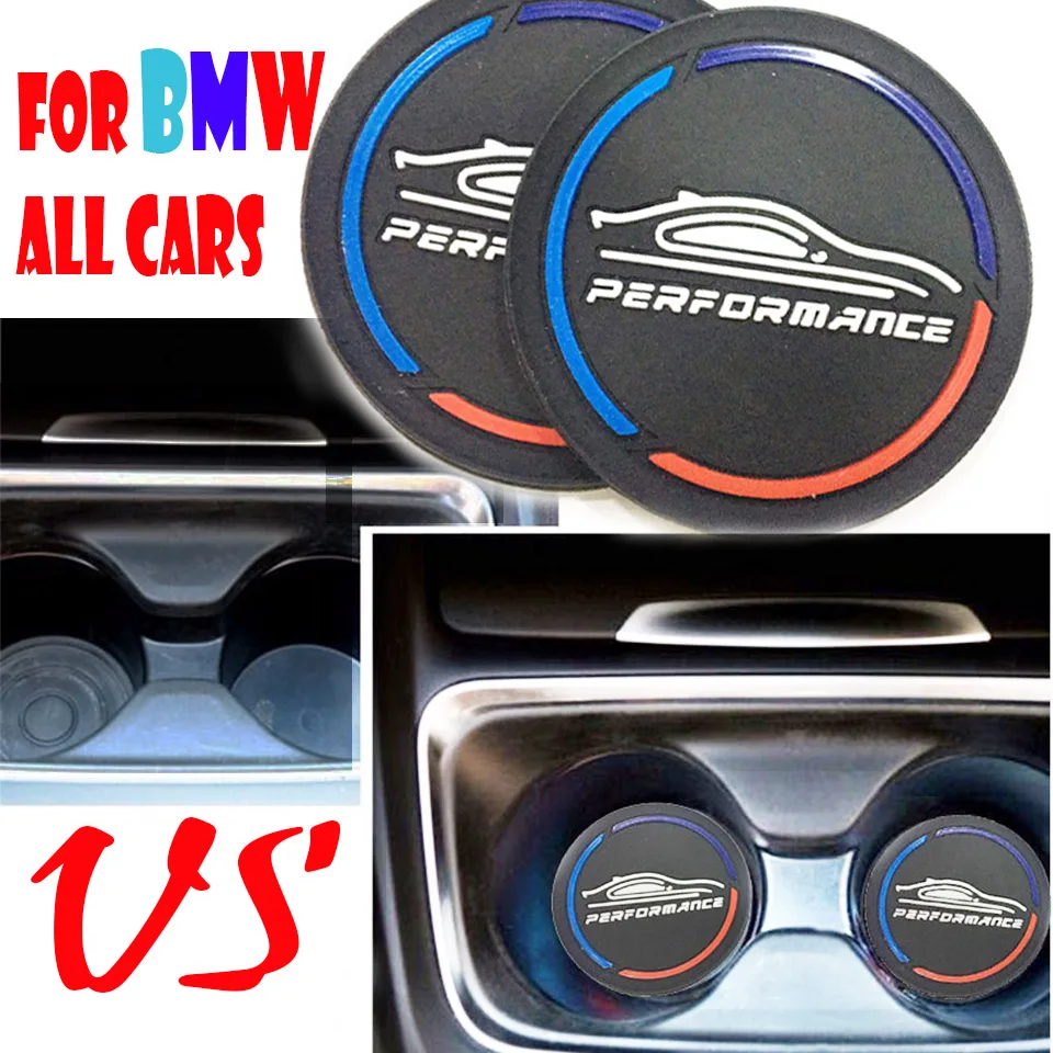 2pcs FOR BMW F01 F02 E65 G11 F22 F23 F45 F46 F32 F33 F36 F20 F21 X3 E83 F25 G01 E81 E82 E87 E88 X6 F16 Car Styling Cup Mat Pad 
2pcs FOR BMW F01 F02 E65 G11 F22 F23 F45 F46 F32 F33 F36 F20 F21 X3 E83 F25 G01 E81 E82 E87 E88 X6 F16 Car Styling Cup Mat Pad