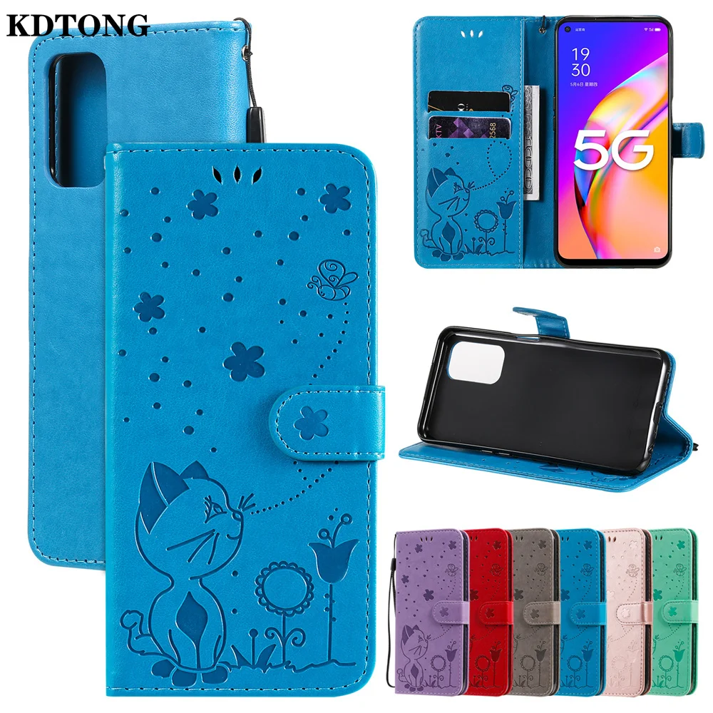Simple Phone Case for Oppo A94 A93 5G Realme V5 V13 8 Find X3 Neo F19 Pro 4G Funda Embossed Cat Bees Flip Leather Wallet Cover
Simple Phone Case for Oppo A94 A93 5G Realme V5 V13 8 Find X3 Neo F19 Pro 4G Funda Embossed Cat Bees Flip Leather Wallet Cover