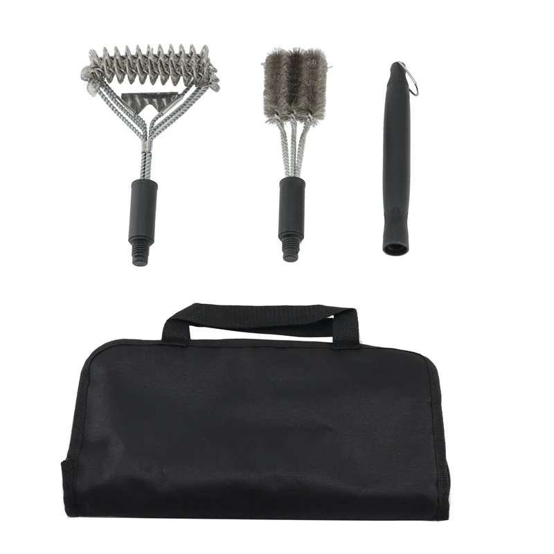 Heavy Duty Safe BBQ Cleaner - Grill Brush Head With Scraper In Carrying Bag - Universal Grill Tools Set
Heavy Duty Safe BBQ Cleaner - Grill Brush Head With Scraper In Carrying Bag - Universal Grill Tools Set